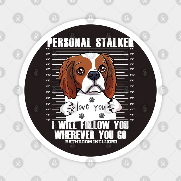 Funny Cavalier King Spaniel Cartoon Magnet by USProudness